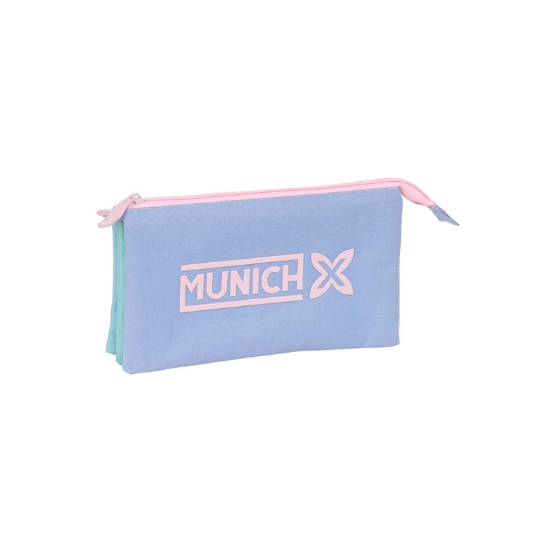 Trousse 3 compartiments Safta Munich bleu clair 0,6 L Trousse 3 compartiments Safta Munich bleu clair 0,6 L