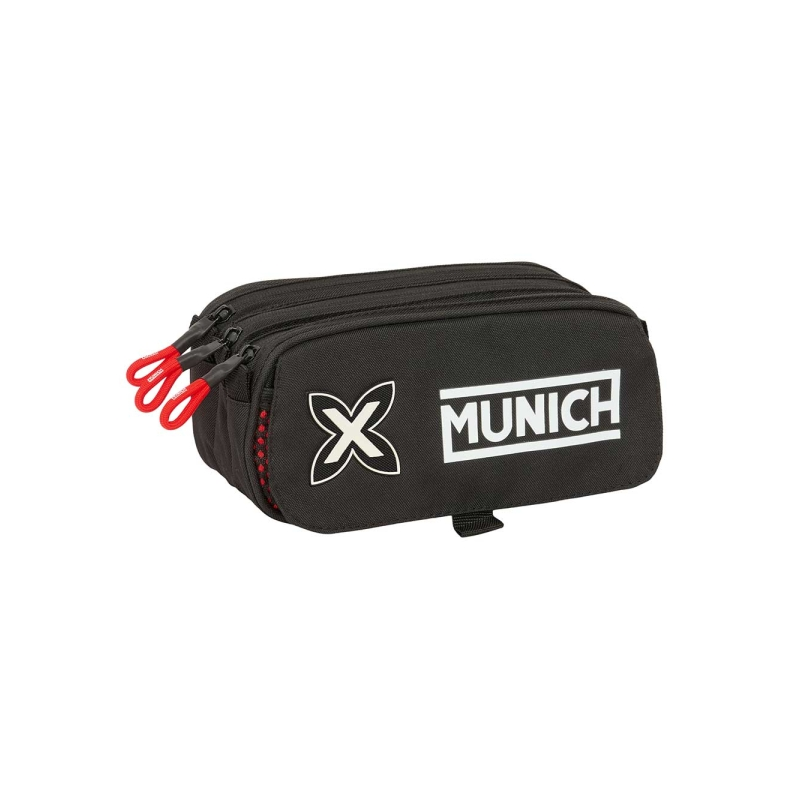 Trousse 3 compartiments Safta Munich noire Trousse 3 compartiments Safta Munich noire