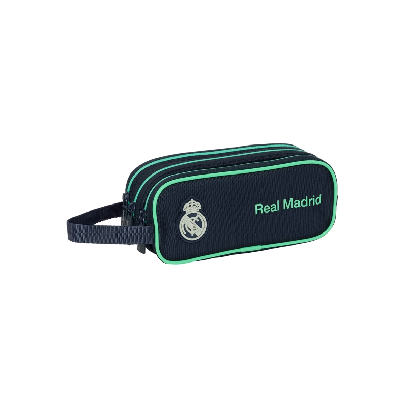 Trousse Real Madrid 3 compartiments bleu marine 25/26