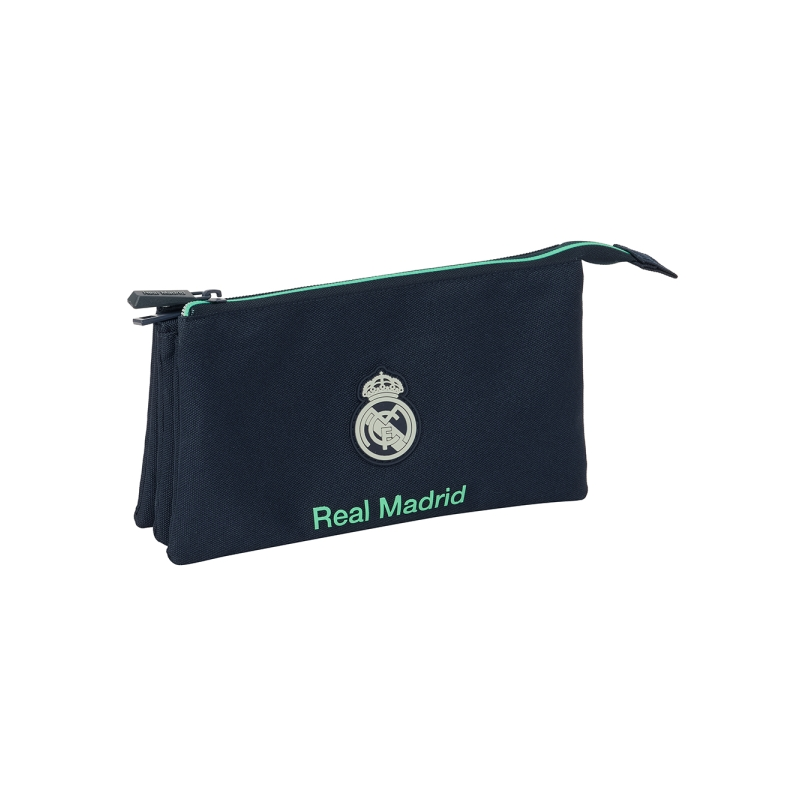 Trousse Real Madrid 3 compartiments bleu marine 25/26