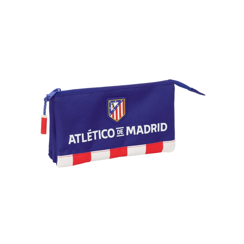 Trousse Atlético de Madrid 3 compartiments bleu marine