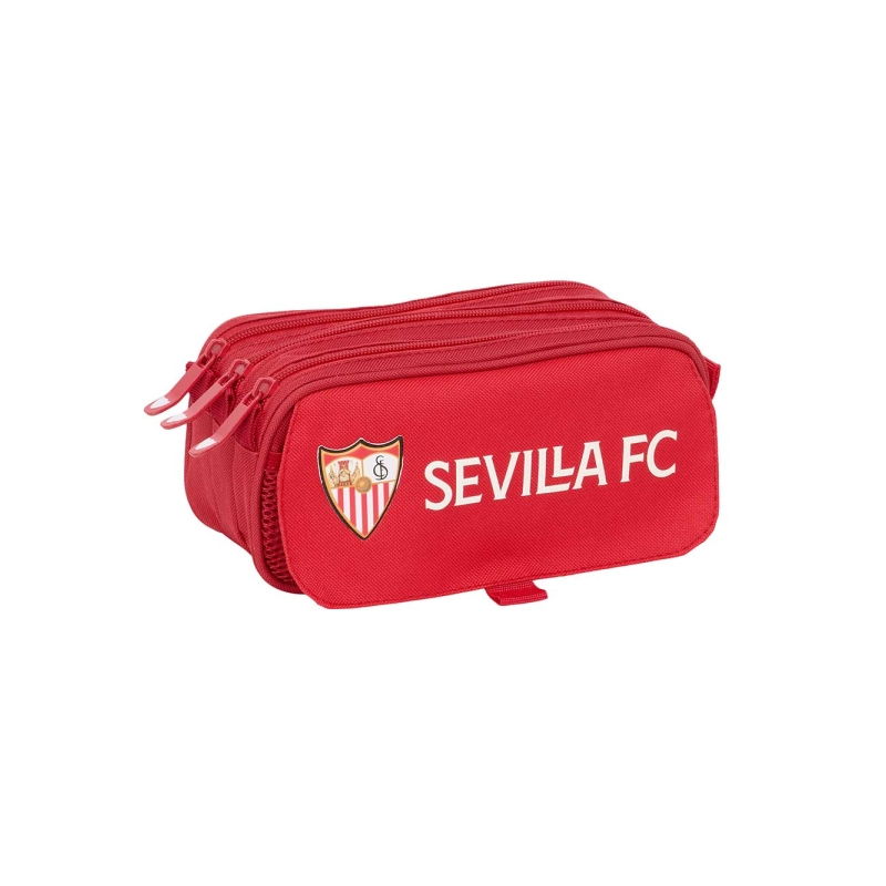 Trousse FC Séville 3 compartiments rouge résistante à l'eau Trousse FC Séville 3 compartiments rouge résistante à l'eau