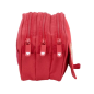 Trousse FC Séville 3 compartiments rouge résistante à l'eau Trousse FC Séville 3 compartiments rouge résistante à l'eau