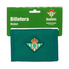 portefeuille vert Real Betis à fermeture Velcro