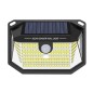 Elbat Applique Solaire LED 150lm avec 3 Faces d'Eclairage - Détecteur de Mouvement - Panneau Solaire Intégré 5.5V, 0.33W