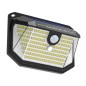 Elbat Applique Solaire LED 150lm avec 3 Faces d'Eclairage - Détecteur de Mouvement - Panneau Solaire Intégré 5.5V, 0.33W