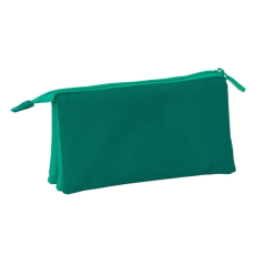 Trousse Real Betis Balompié à 3 compartiments, verte, 22 × 3 × 12 cm