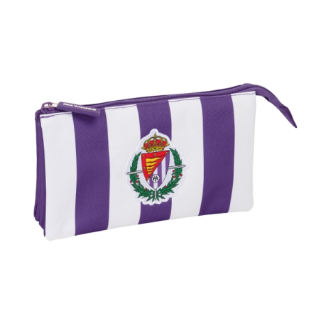 trousse violette trois compartiments zip