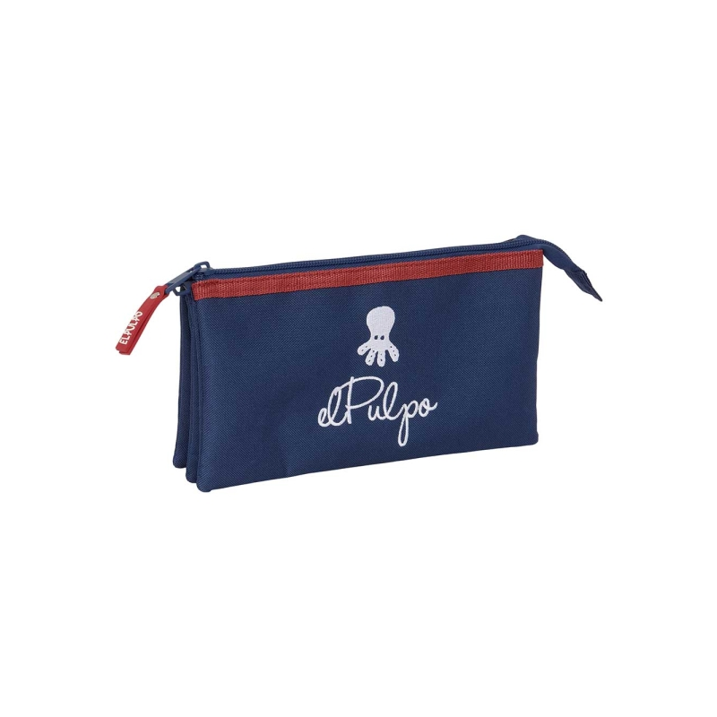 Trousse multi-usages Safta Octopus 3 compartiments bleu marine