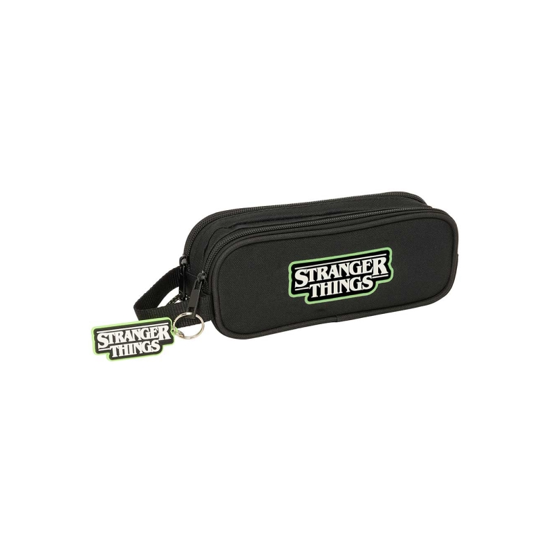 Trousse Stranger Things 2 compartiments noire 210 x 60 x 80 mm