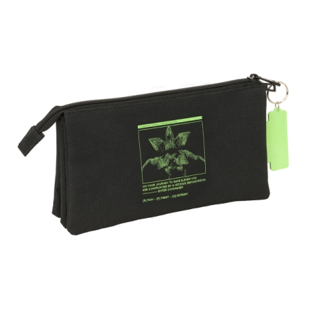 Trousse Stranger Things, 3 compartiments, noire, 0,6 L