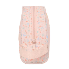 trousse de toilette rose poignée girafe