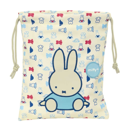 sac à cordon Miffy beige