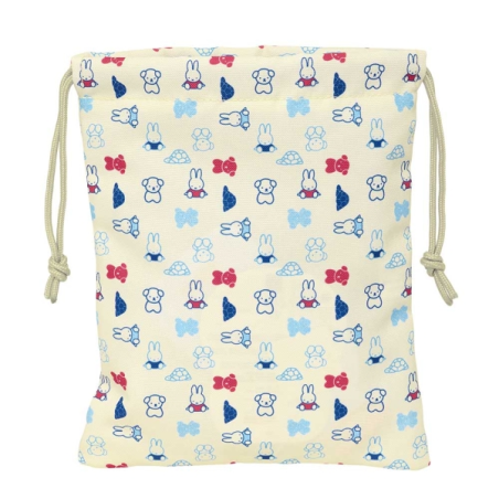 Sac à cordon Safta Miffy Buddy 1L recyclé beige 20x25 cm