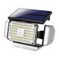 Projecteur Solaire Quadruple Elbat avec Capteur LED 430lm - Détecteur de Mouvement 3 - 5m - Panneau Solaire Intégré 5.5V, 1.5W