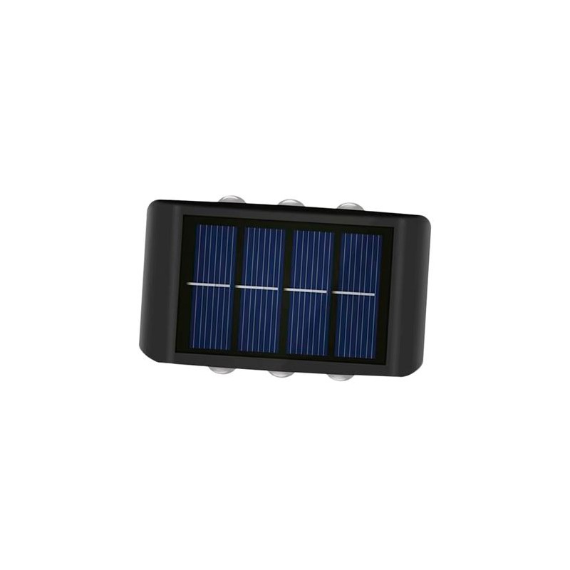 Elbat Applique Solaire LED 150lm - Panneau Solaire Intégré 2V, 150mAh - Batterie 1.2V, 600mAh