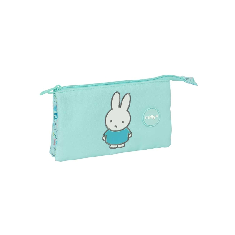 Trousse 3 compartiments Safta Miffy Friends bleu clair 0,6L Trousse 3 compartiments Safta Miffy Friends bleu clair 0,6L