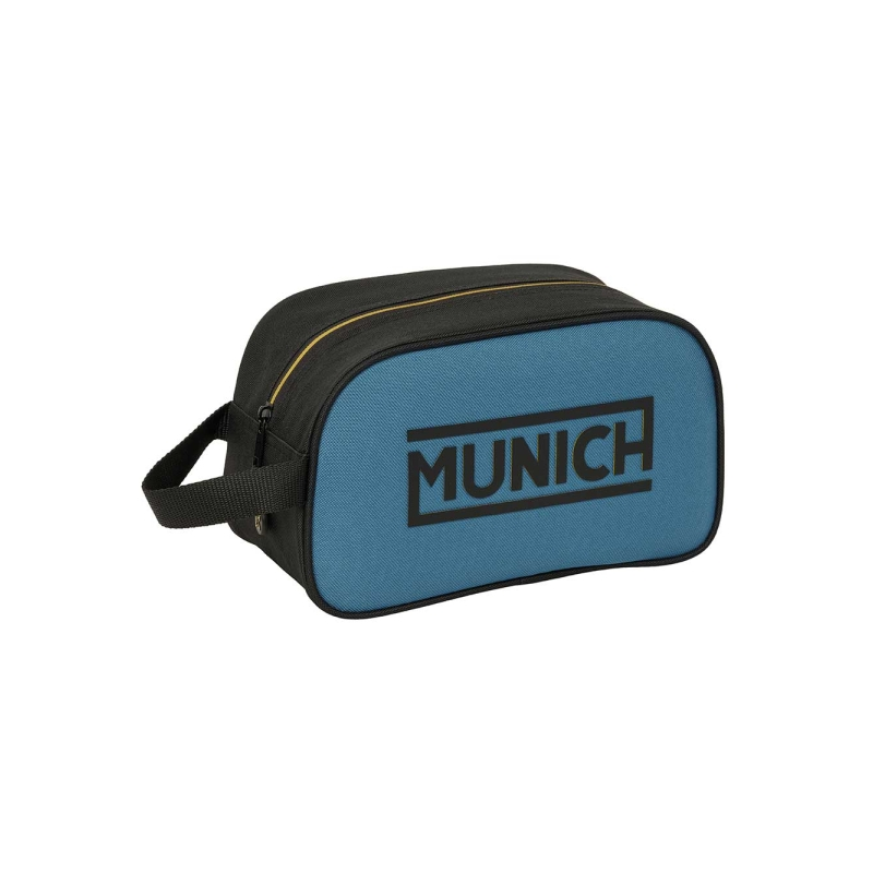 Trousse Safta Munich noir et bleu 26 x 15 x 12 cm, adaptable au chariot