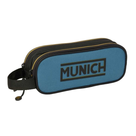 Trousse noire bleue deux compartiments