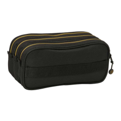 Trousse 3 compartiments Safta Munich noir bleu 21 cm