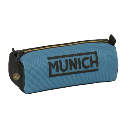 Trousse noire bleue Safta zip