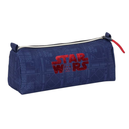 Trousse Star Wars 1 compartiment bleu marine 21x8x7 cm