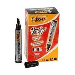 ✅ LOT 12 Bic marqueurs Noir couleur Noir en stock