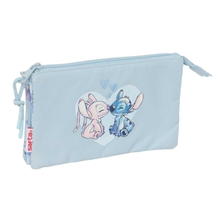 trousse bleu clair trois compartiments