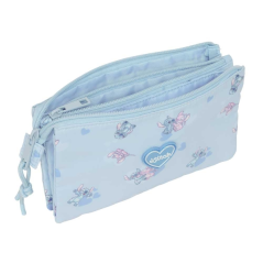 Trousse Stitch bleu clair zippée
