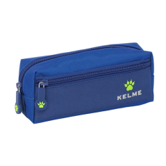 trousse bleue trois compartiments zippés