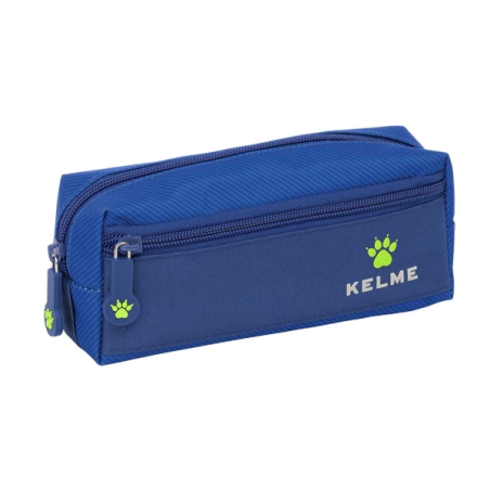 trousse bleue trois compartiments zippés