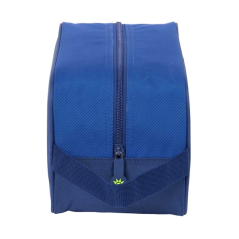 Étagère à chaussures bleue compacte