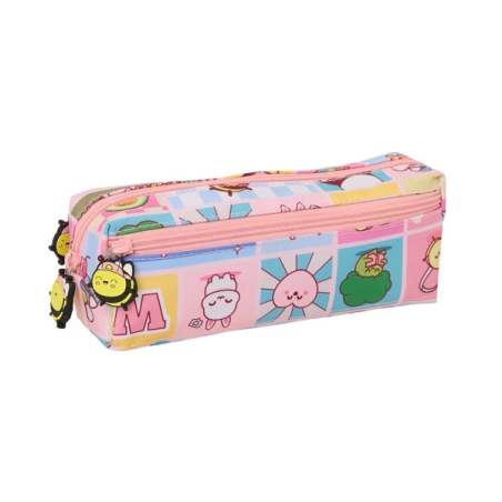 trousse rose trois compartiments Safta
