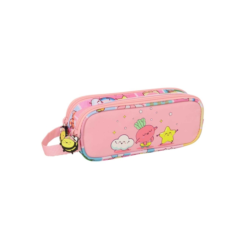 Trousse Mr. Wonderful Comic 2 compartiments rose 21x8x6cm Trousse Mr. Wonderful Comic 2 compartiments rose 21x8x6cm
