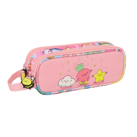 trousse rose deux compartiments