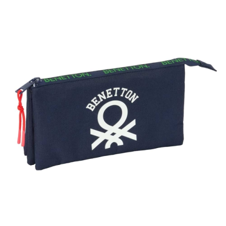 trousse bleu marine trois compartiments
