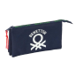 Trousse 3 compartiments Safta Benetton bleu marine 0,6L Trousse 3 compartiments Safta Benetton bleu marine 0,6L