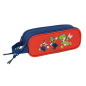 Trousse Super Mario Safta 2 compartiments rouge et bleu