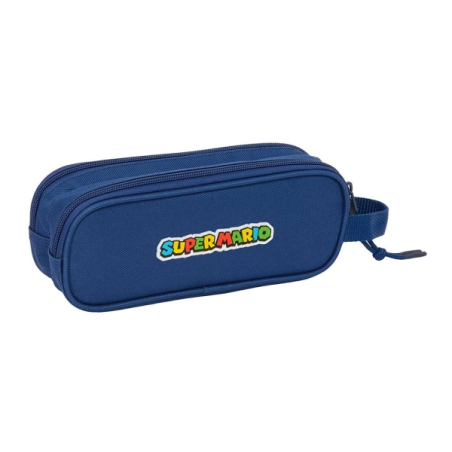 Trousse Super Mario Safta 2 compartiments rouge et bleu