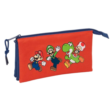 Trousse Super Mario rouge bleu