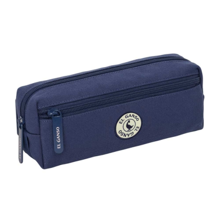 Trousse bleu marine trois compartiments
