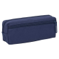 Trousse 3 compartiments zippés bleu marine 22x8,5x6cm