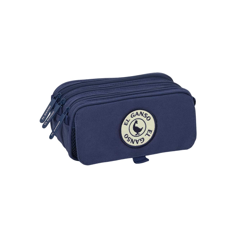 Trousse 3 compartiments Safta el Ganso Jeans bleu marine