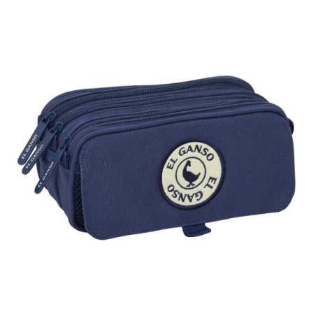 trousse bleu marine trois compartiments