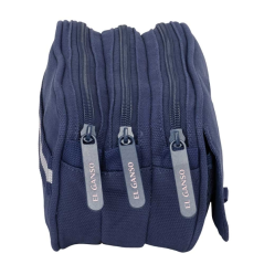 trousse bleu marine trois compartiments