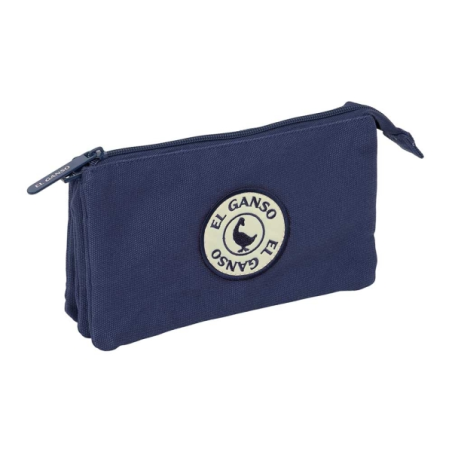 trousse bleu marine trois compartiments