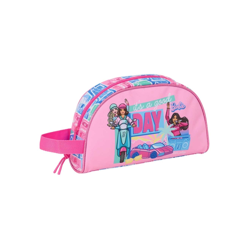 Trousse de toilette Barbie 3,75L rose avec poignée latérale Trousse de toilette Barbie 3,75L rose avec poignée latérale
