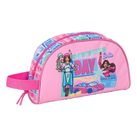 trousse toilette Barbie rose poignée