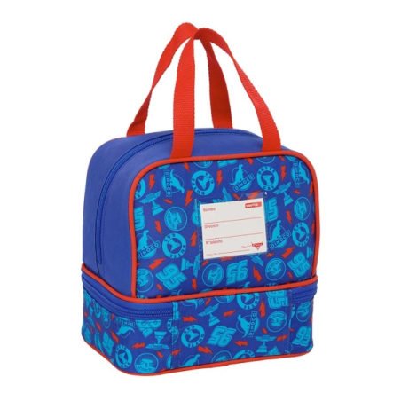 Boîte à lunch Cars 6L bleu avec poignées 200x150x200 mm