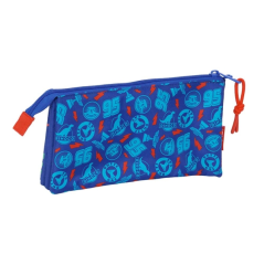 Trousse Cars 3 compartiments zippés bleu 0,6L 220x30x120mm